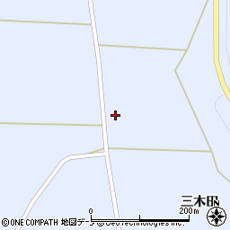 秋田県北秋田市三木田谷地周辺の地図