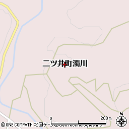 秋田県能代市二ツ井町濁川周辺の地図