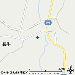 秋田県鹿角市八幡平長牛10周辺の地図