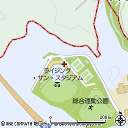 野田村　総合運動公園周辺の地図