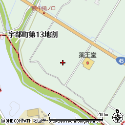 岩手県久慈市宇部町第１３地割周辺の地図