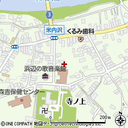秋田県北秋田市米内沢寺ノ下周辺の地図