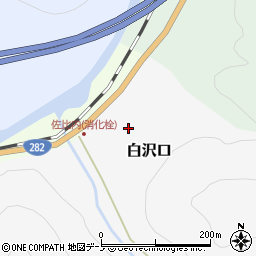 岩手県八幡平市白沢口周辺の地図
