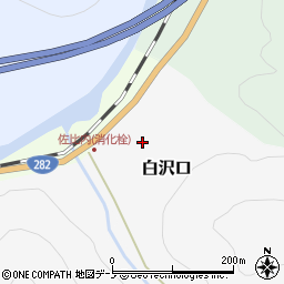 岩手県八幡平市白沢口周辺の地図