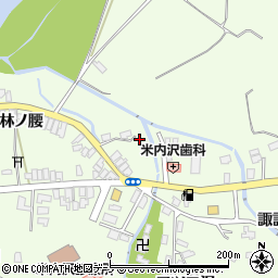 秋田県北秋田市米内沢諏訪岱34周辺の地図