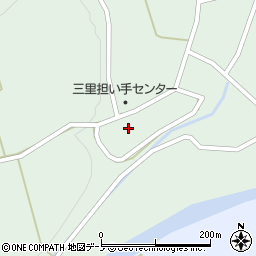 秋田県北秋田市三里屋布岱37周辺の地図