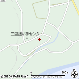 秋田県北秋田市三里屋布岱45周辺の地図