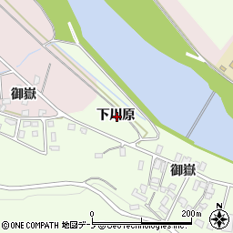 秋田県北秋田市米内沢下川原周辺の地図