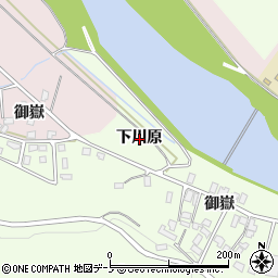 秋田県北秋田市米内沢（下川原）周辺の地図