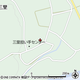 秋田県北秋田市三里屋布岱110周辺の地図