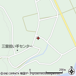 秋田県北秋田市三里屋布岱55周辺の地図