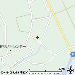 秋田県北秋田市三里屋布岱57周辺の地図