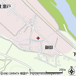 秋田県北秋田市本城上悪戸28周辺の地図