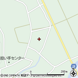秋田県北秋田市三里屋布岱64-2周辺の地図