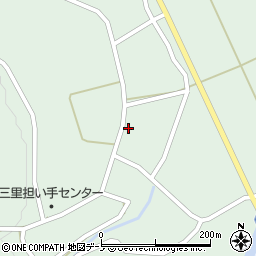 秋田県北秋田市三里屋布岱62周辺の地図