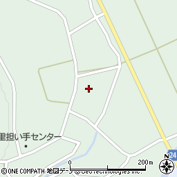 秋田県北秋田市三里屋布岱周辺の地図