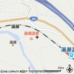 秋田県鹿角市八幡平湯瀬周辺の地図