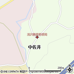 浅沢簡易郵便局周辺の地図