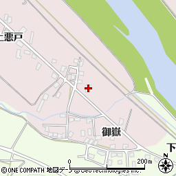 秋田県北秋田市本城上悪戸30周辺の地図