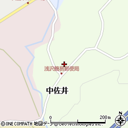 浅沢簡易郵便局周辺の地図