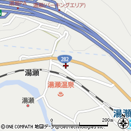 秋田県鹿角市八幡平湯瀬古館周辺の地図