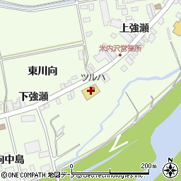 ツルハドラッグ米内沢店周辺の地図