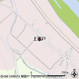 秋田県北秋田市本城上悪戸周辺の地図