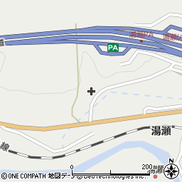 秋田県鹿角市八幡平湯瀬堰根口周辺の地図