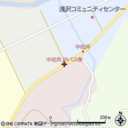 中佐井JRバス停周辺の地図