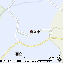 秋田県山本郡三種町外岡羽立東周辺の地図