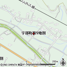 岩手県久慈市宇部町第９地割周辺の地図