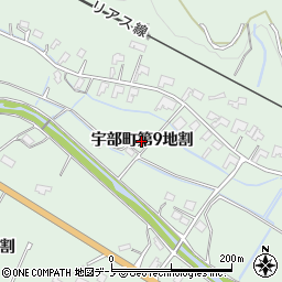 岩手県久慈市宇部町（第９地割）周辺の地図