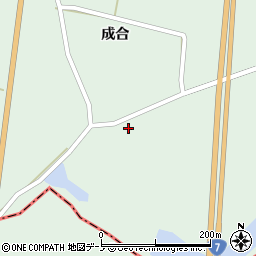 秋田県能代市浅内沢辺周辺の地図