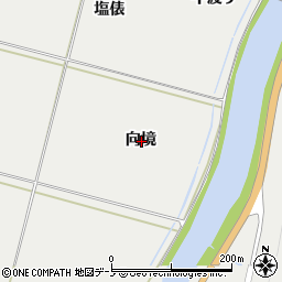 秋田県鹿角市八幡平向境周辺の地図
