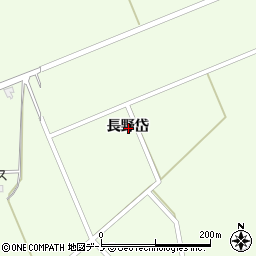 秋田県北秋田市米内沢長野岱周辺の地図