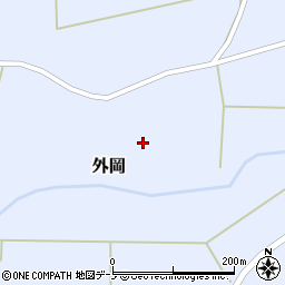 秋田県山本郡三種町外岡外岡南周辺の地図