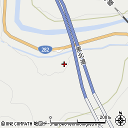 秋田県鹿角市八幡平（上山田）周辺の地図