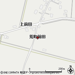 秋田県鹿角市八幡平荒町前田周辺の地図