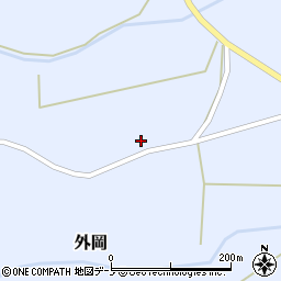 秋田県山本郡三種町外岡外岡北124周辺の地図