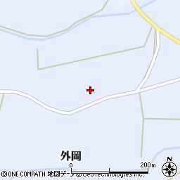 秋田県山本郡三種町外岡外岡北104周辺の地図