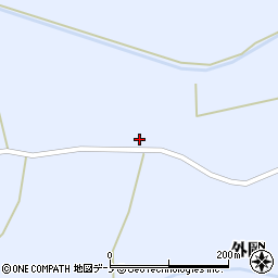 秋田県山本郡三種町外岡外岡北53周辺の地図