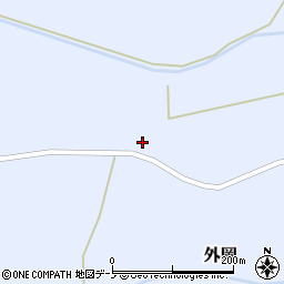 秋田県山本郡三種町外岡外岡北70周辺の地図