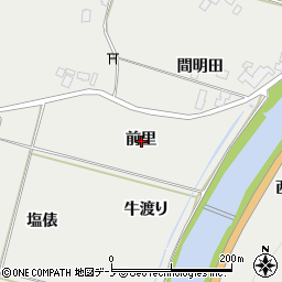 秋田県鹿角市八幡平前里周辺の地図