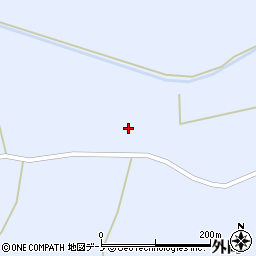 秋田県山本郡三種町外岡外岡北52周辺の地図