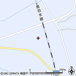 秋田県山本郡三種町外岡石持周辺の地図
