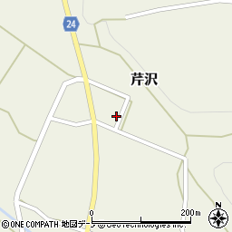 秋田県北秋田市芹沢宮の下周辺の地図