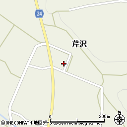 秋田県北秋田市芹沢（宮の下）周辺の地図