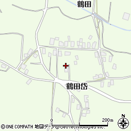 秋田県北秋田市米内沢鶴田41周辺の地図