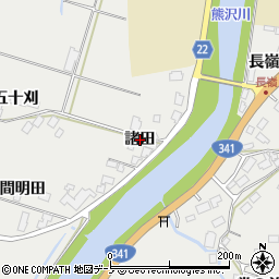 秋田県鹿角市八幡平（諸田）周辺の地図
