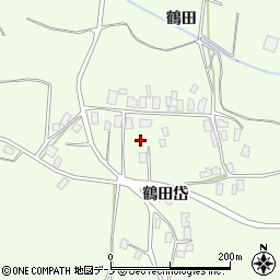 秋田県北秋田市米内沢鶴田40-4周辺の地図